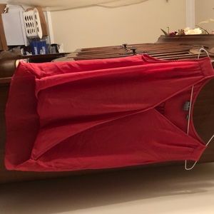 Cute hot pink wrap-around blouse